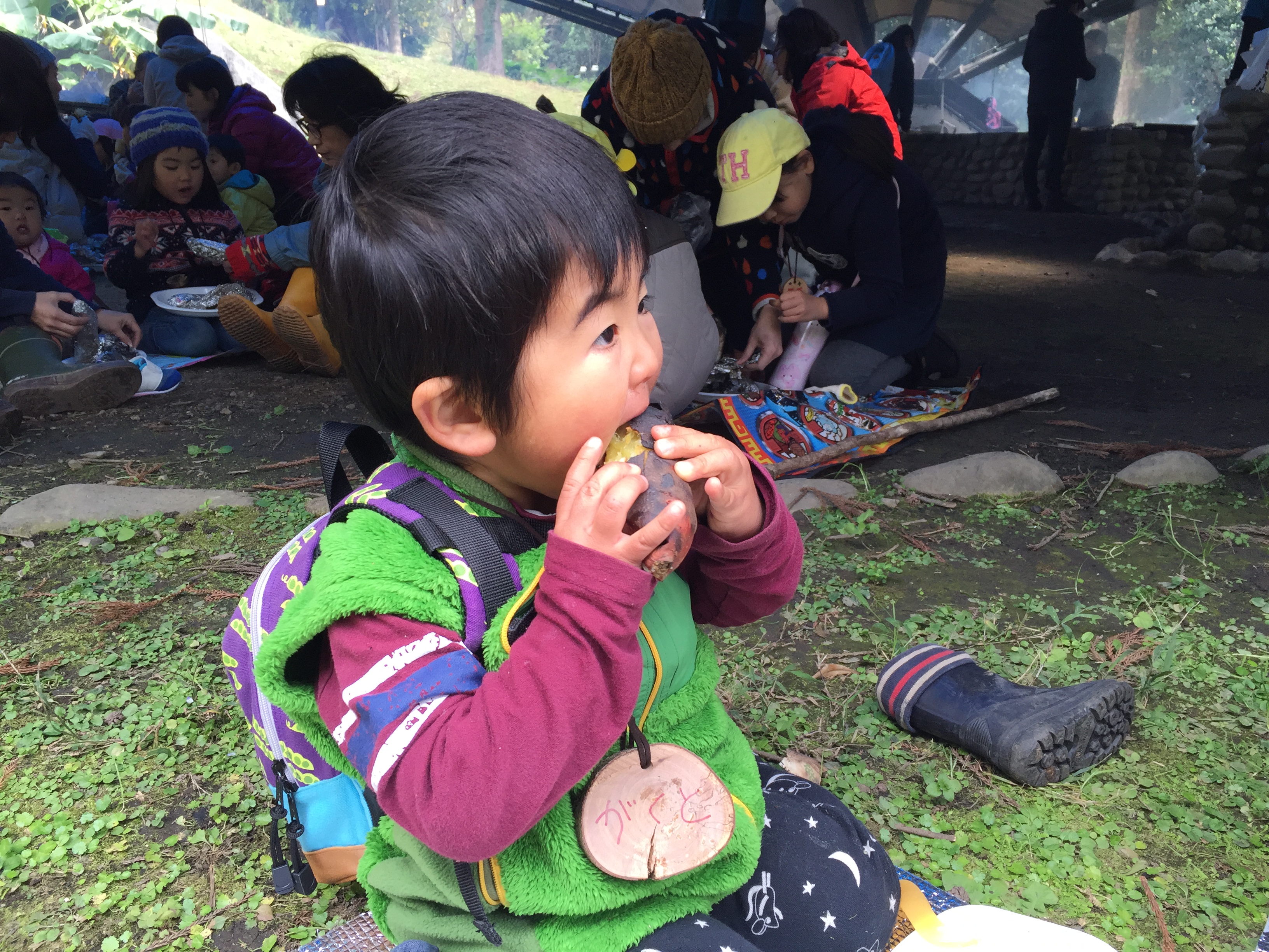 屋久島こども森のあそび場〜冬の森de焼き芋の会〜